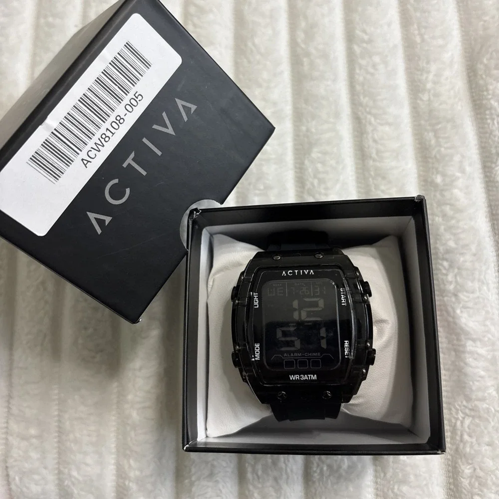 NEW Activa Ranger X Invicta Digital Men's Watch 45mm Black on Black ACW8108-005